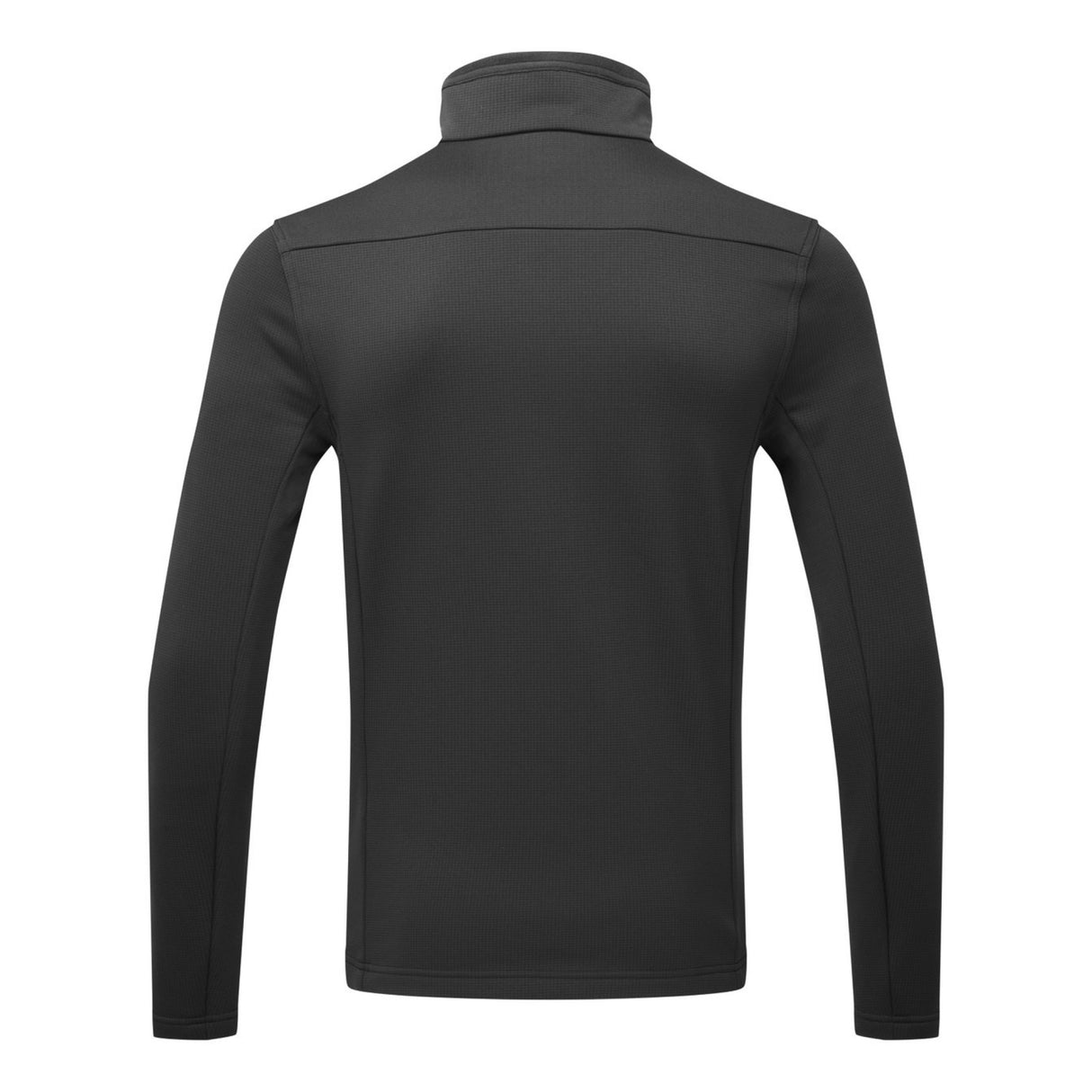 Black long-sleeve shirt on a white background