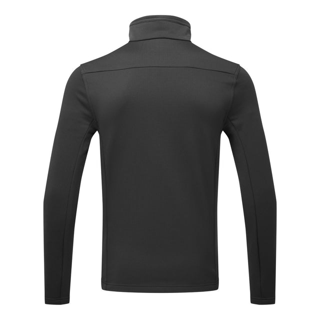 Black long-sleeve shirt on a white background