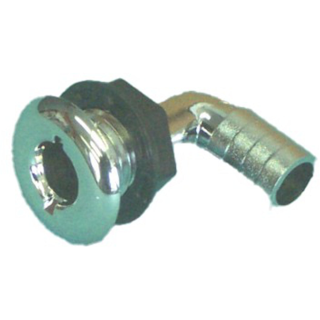 3/4" Chrome Plastic Thru-Hull-90d