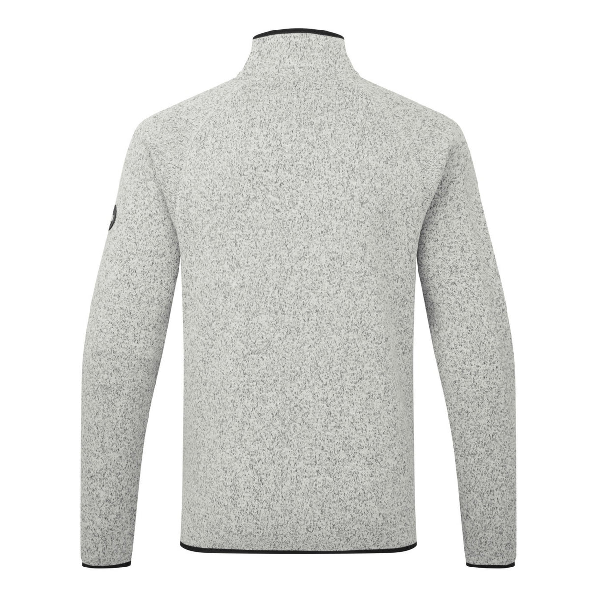 Gray textured sweater on a white background