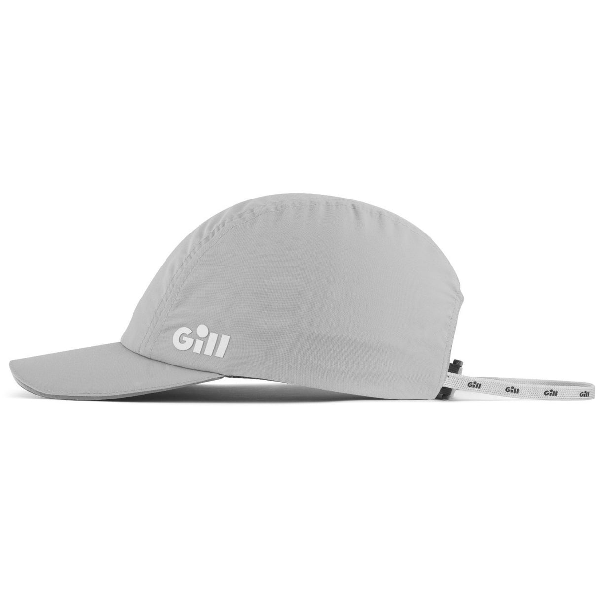 Gray cap with 'Gill' logo on a white background