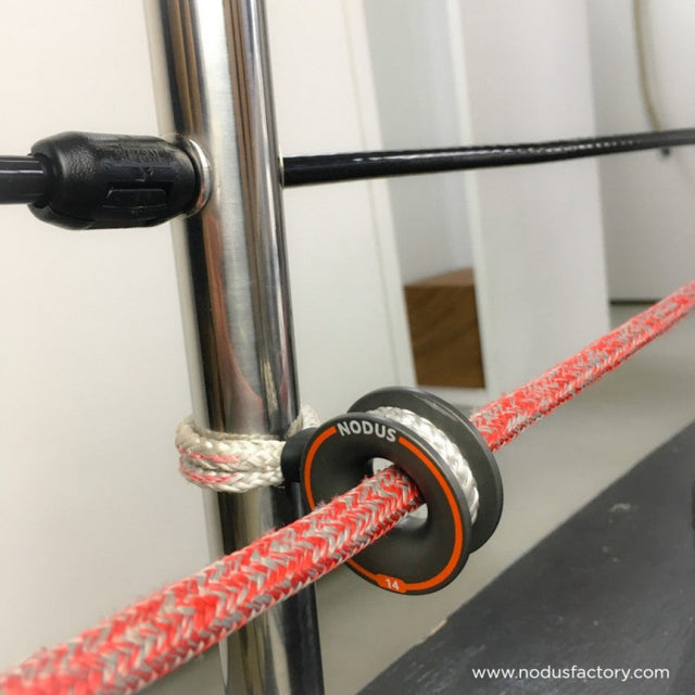 Articulated Chandelier Pulley being used.