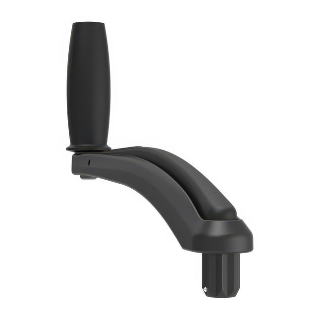 Black adjustable arm on a white background