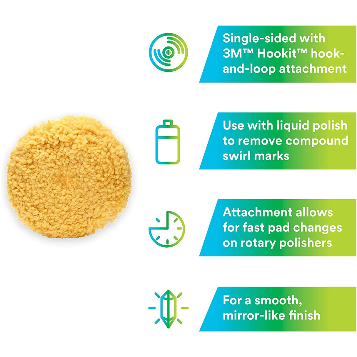 3M Hookit Polishing Pad features.