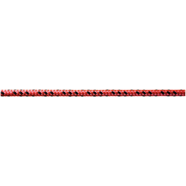 Red and black rope on a white background