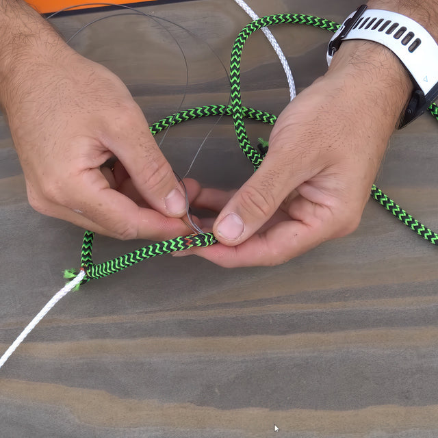 Person using Whipping Twine - 8mm - Black