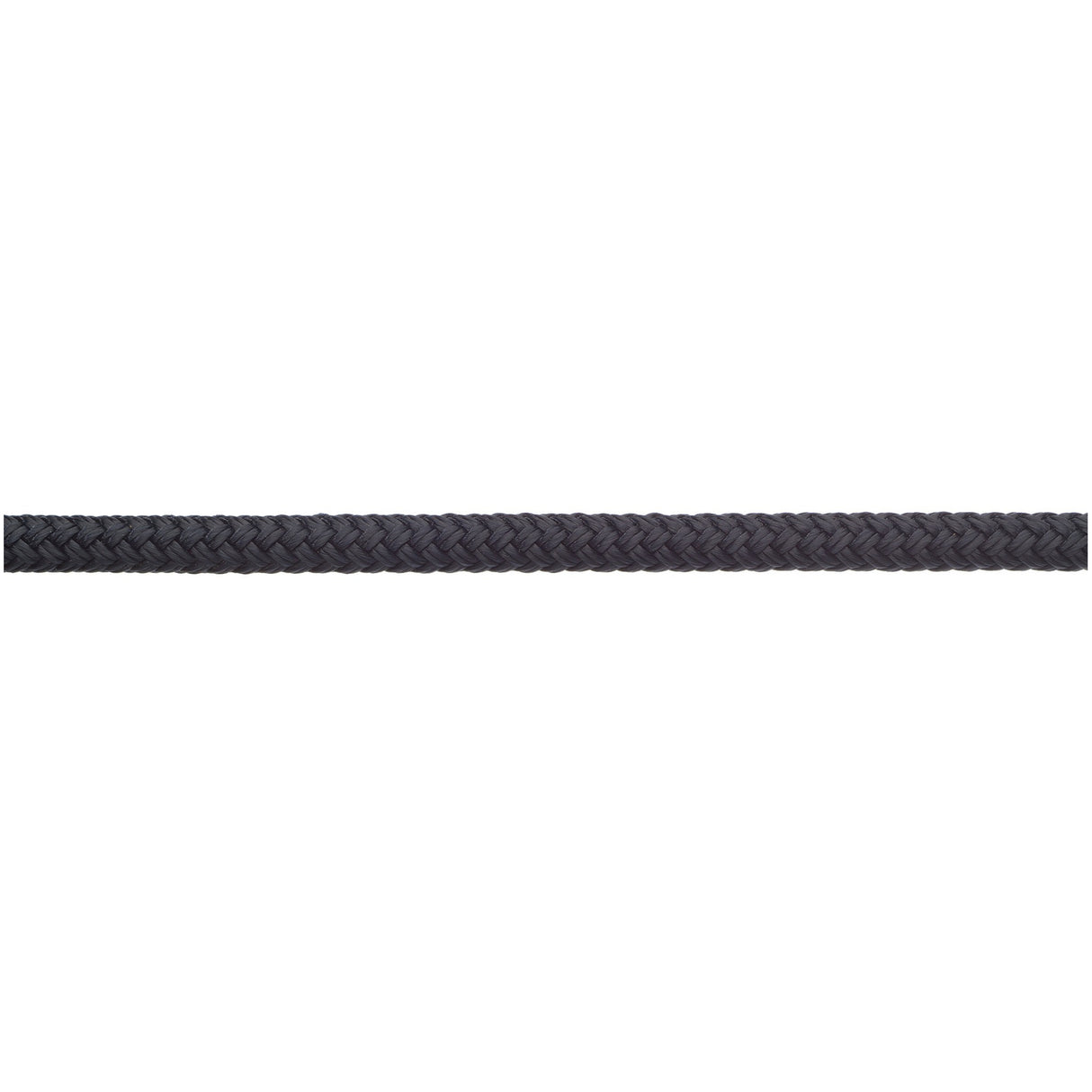 Black rope on a white background
