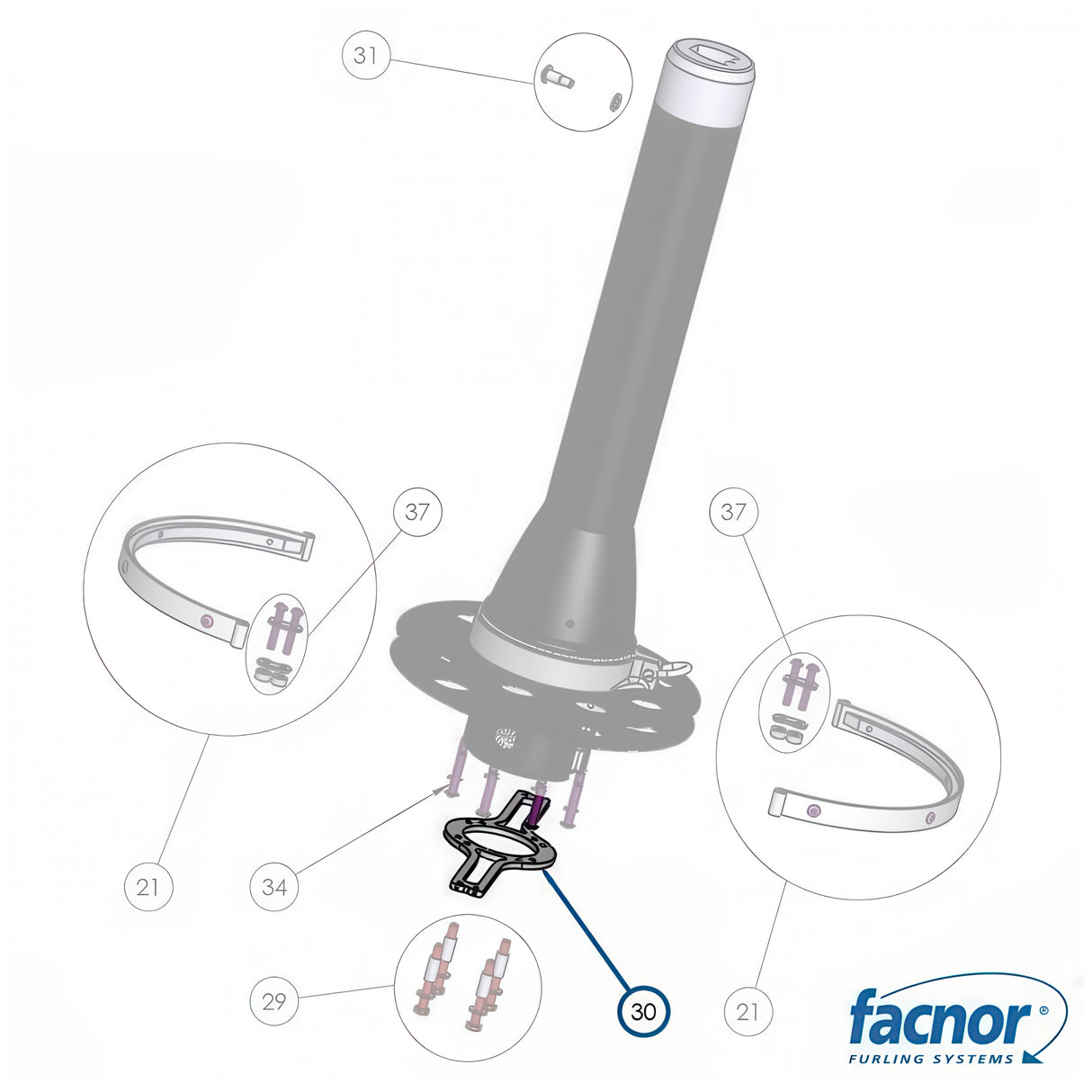 Facnor Guide Fixation Plate