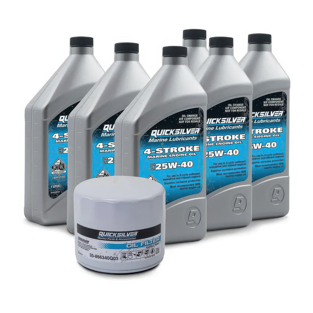 Quicksilver I/O & Sterndrive 6L V-6 Oil Chage Kit.