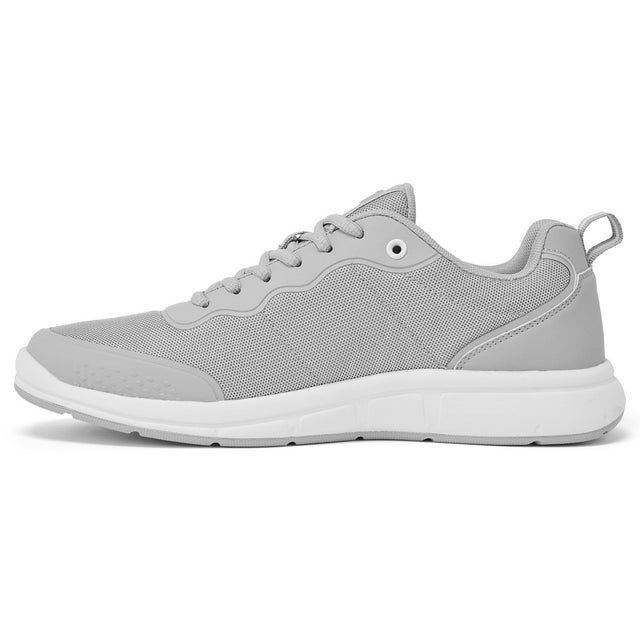 Gill Pursuit Trainer Shoe - medium grey back view.