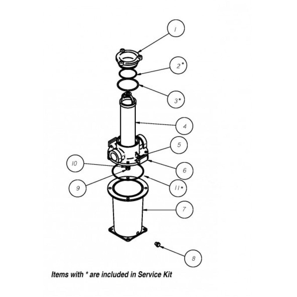Groco 3/4" Raw Water Strainer assembly