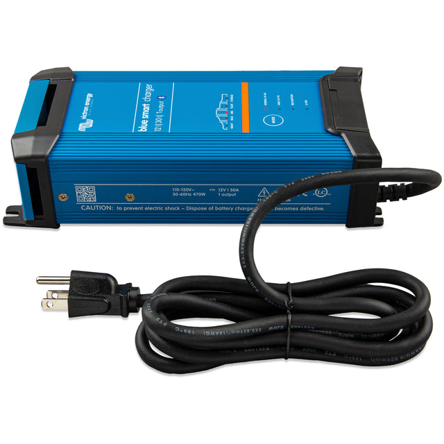 Victron Blue Smart IP22 Charger 12/30(3) 120V NEMA 5-15.