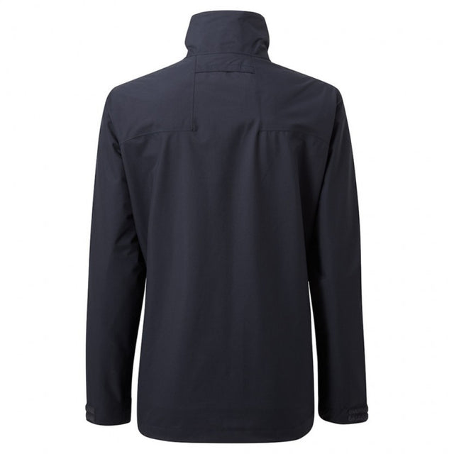 Black jacket shown from the back on a white background