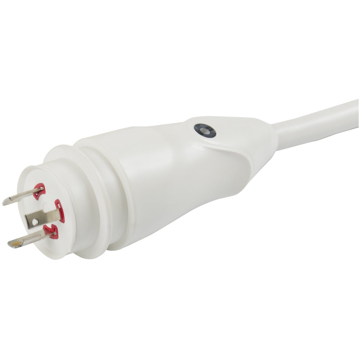 Marinco EEL 50'/30A Shorepower Cord White (w/LED) female end.