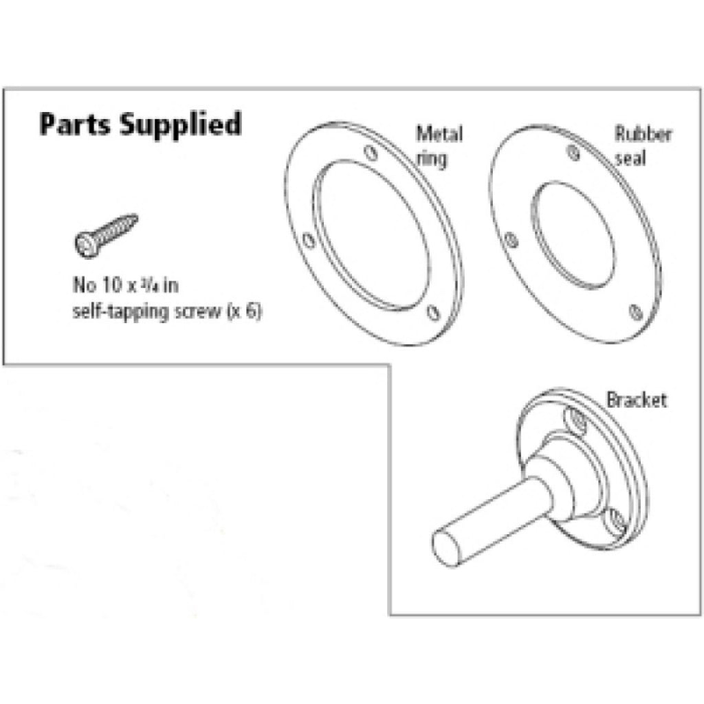 Bulkhead Fit Kit Raymarine diagram 2