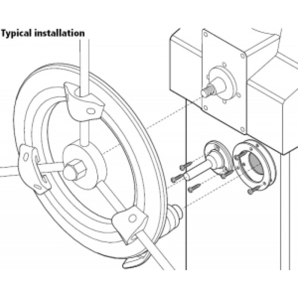 Bulkhead Fit Kit Raymarine diagram