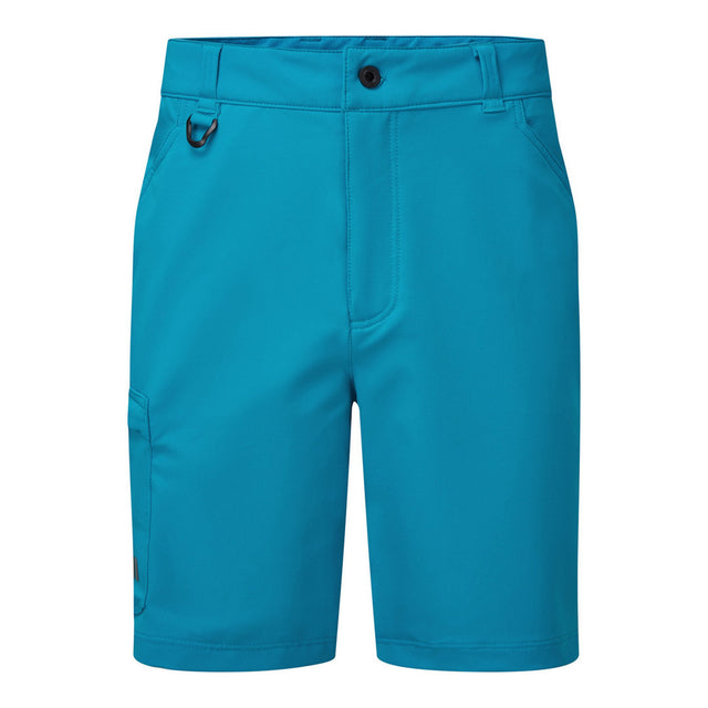 Blue shorts on a white background
