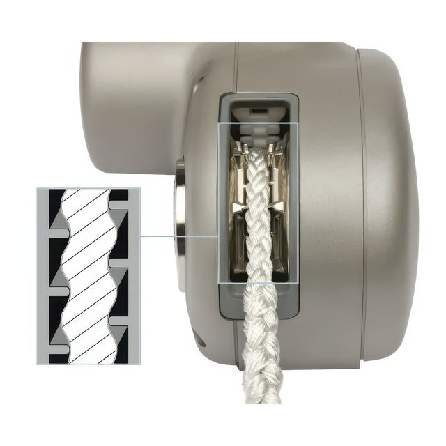 Front of Maxwell Horizonal Windlass 600W, 1/4"HT 1/2" Rope