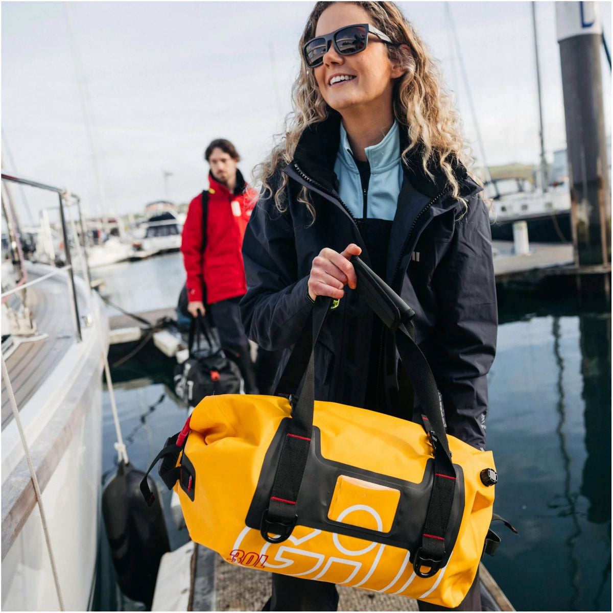 Gill Voyager Duffel Dry Bag being used.