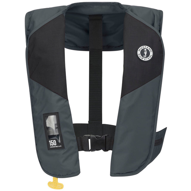 Mustang MiT 150 Auto & Manual Activation PFD admiral grey