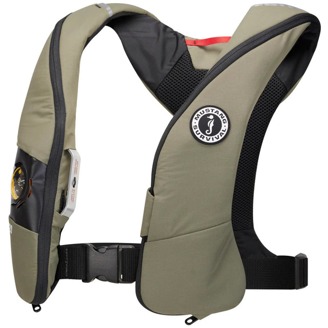 Mustang Elite 120 Lifejacket Hammar Inflator - grey front.