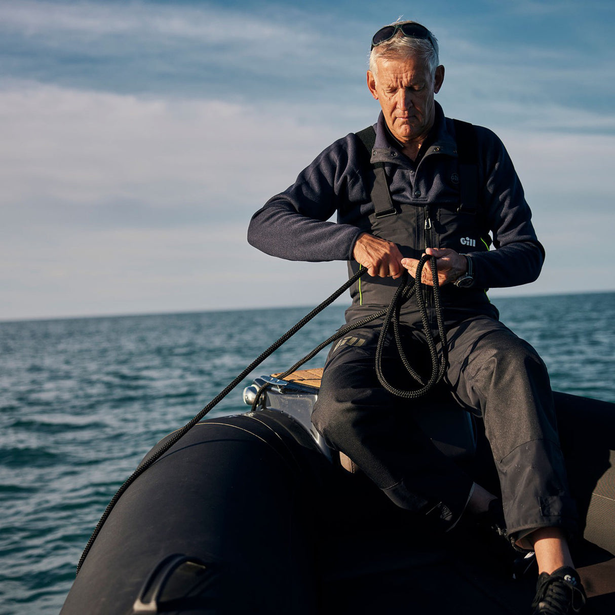 Person wearing Gill OS2 Offshore Trousers Men's.