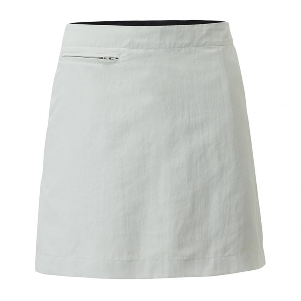 White skirt with a zipper on a white background