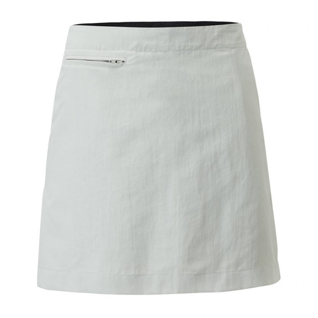 White skirt with a zipper on a white background