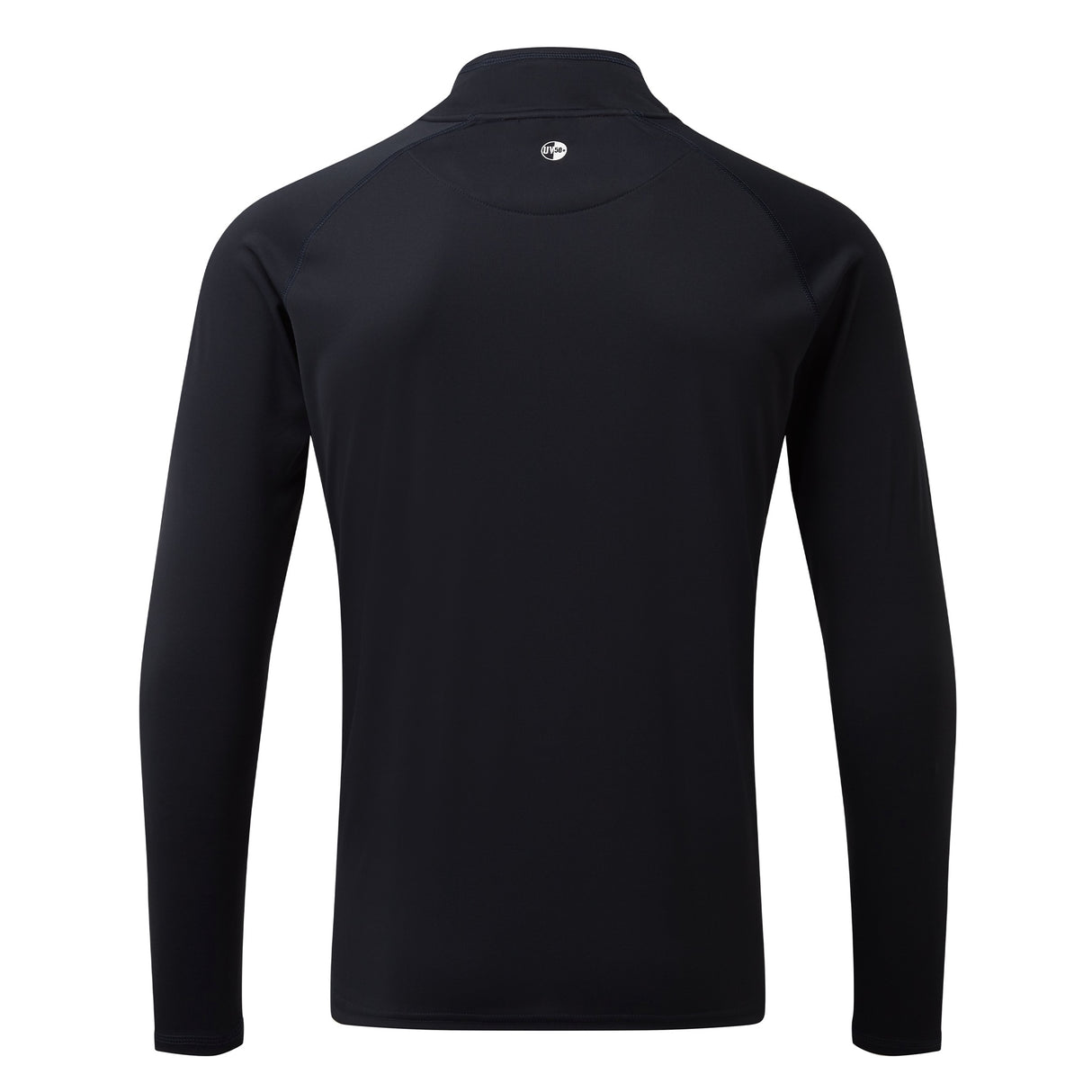 Gill Men's UV Tec Long Sleeve Zip Tee navy back.