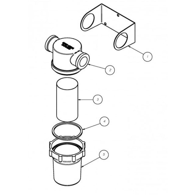 Groco 3/4" Raw Water Strainer, S/S Basket assembly