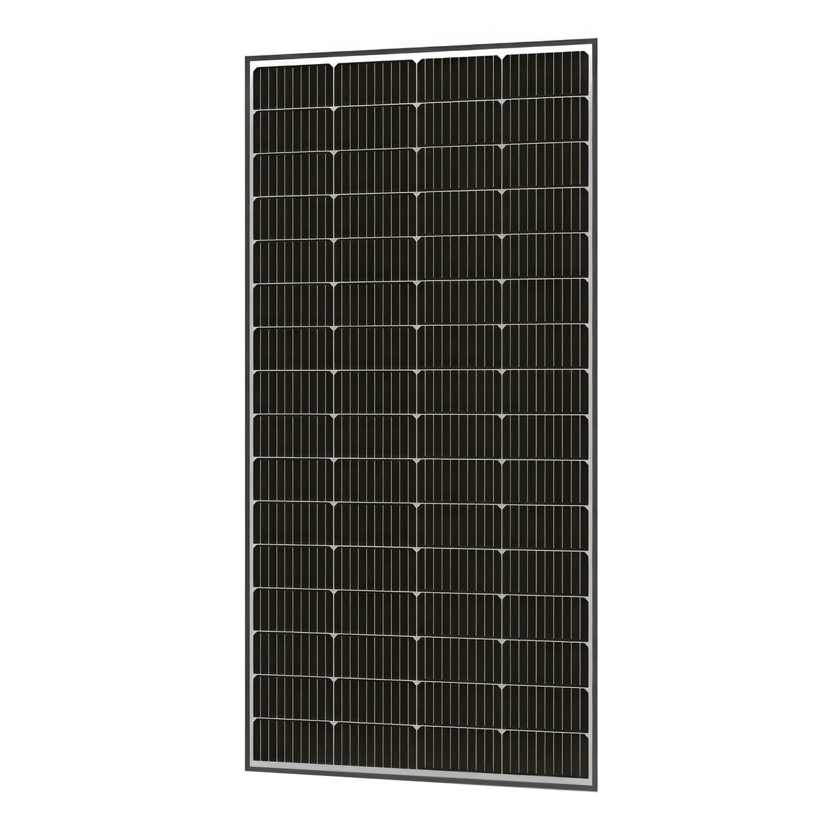 Solar panel on a white background