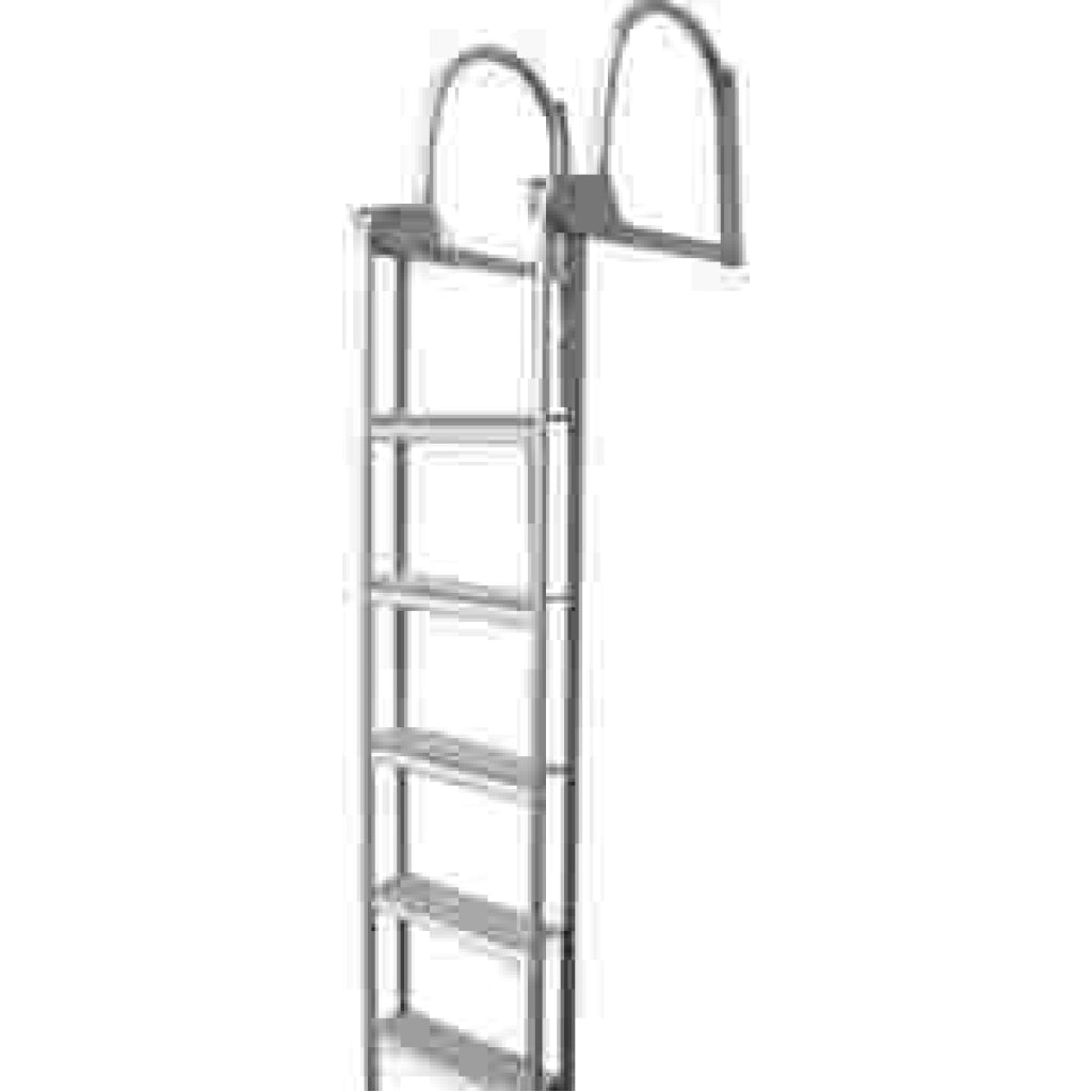 Dockedge Slide up 7-Step Welded Aluminum Ladder