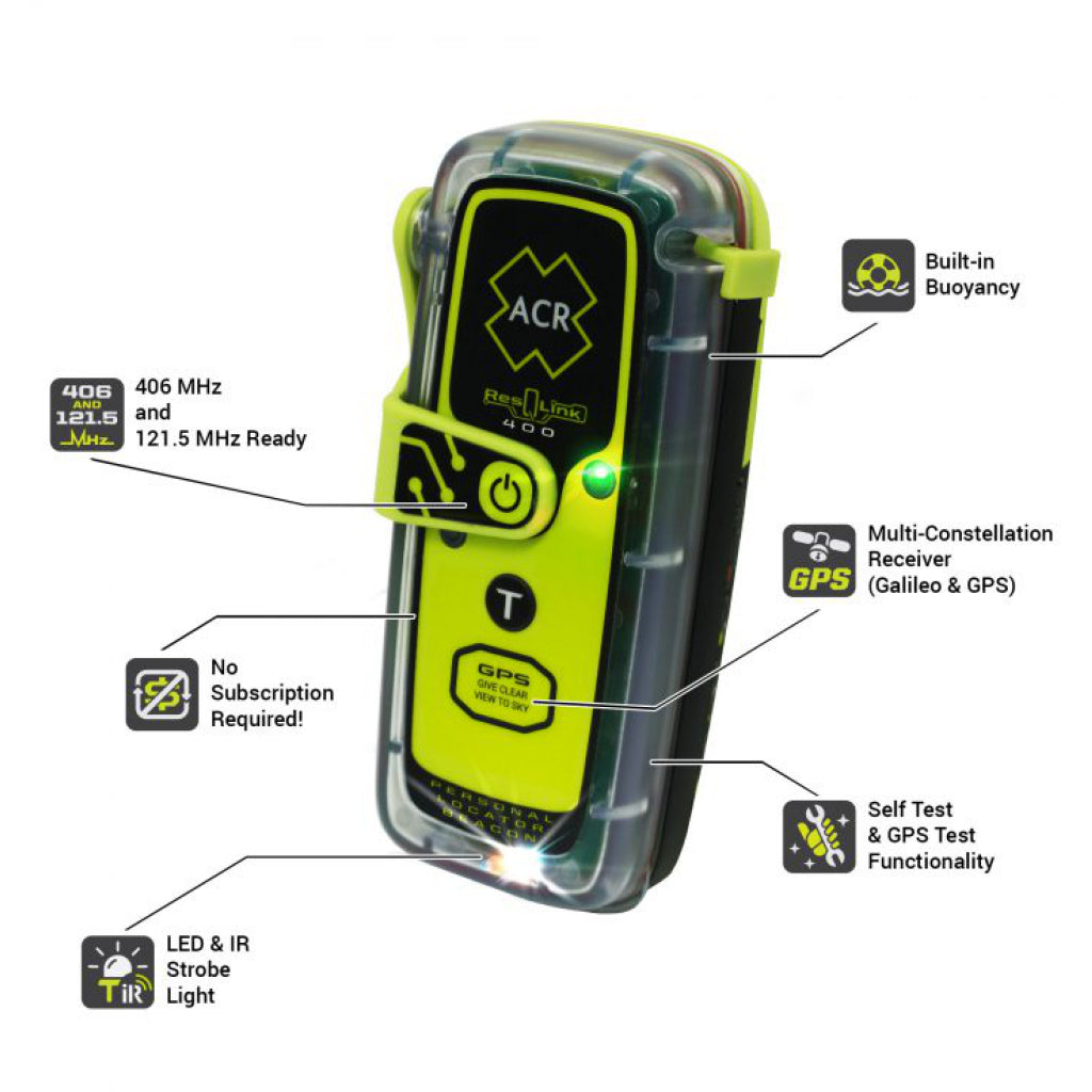 ACR ResQLink 400 Buoyant Personal Locator Beacon