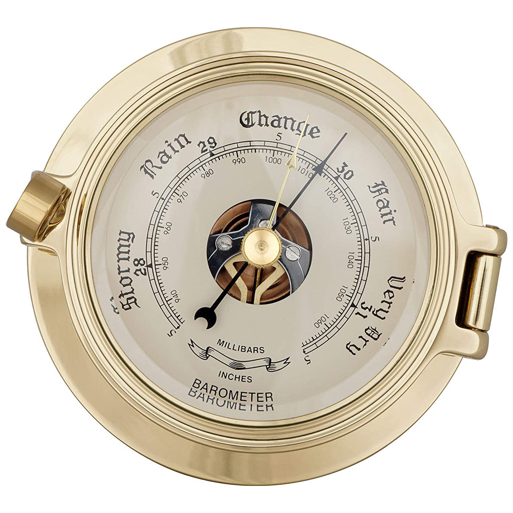 3.5" Barometer Brass Port