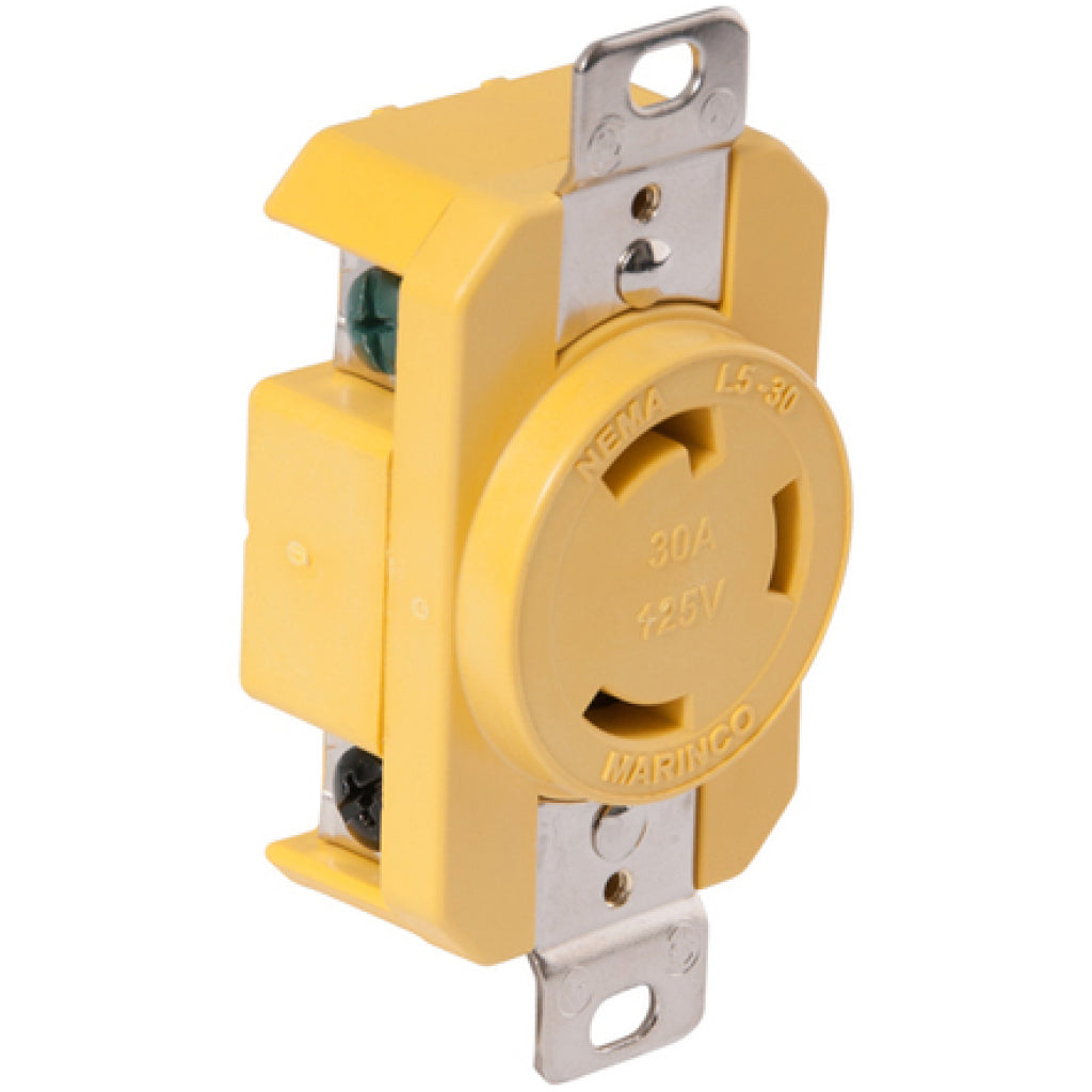 Marinco Locking Shore Power Outlet Receptacle 30A