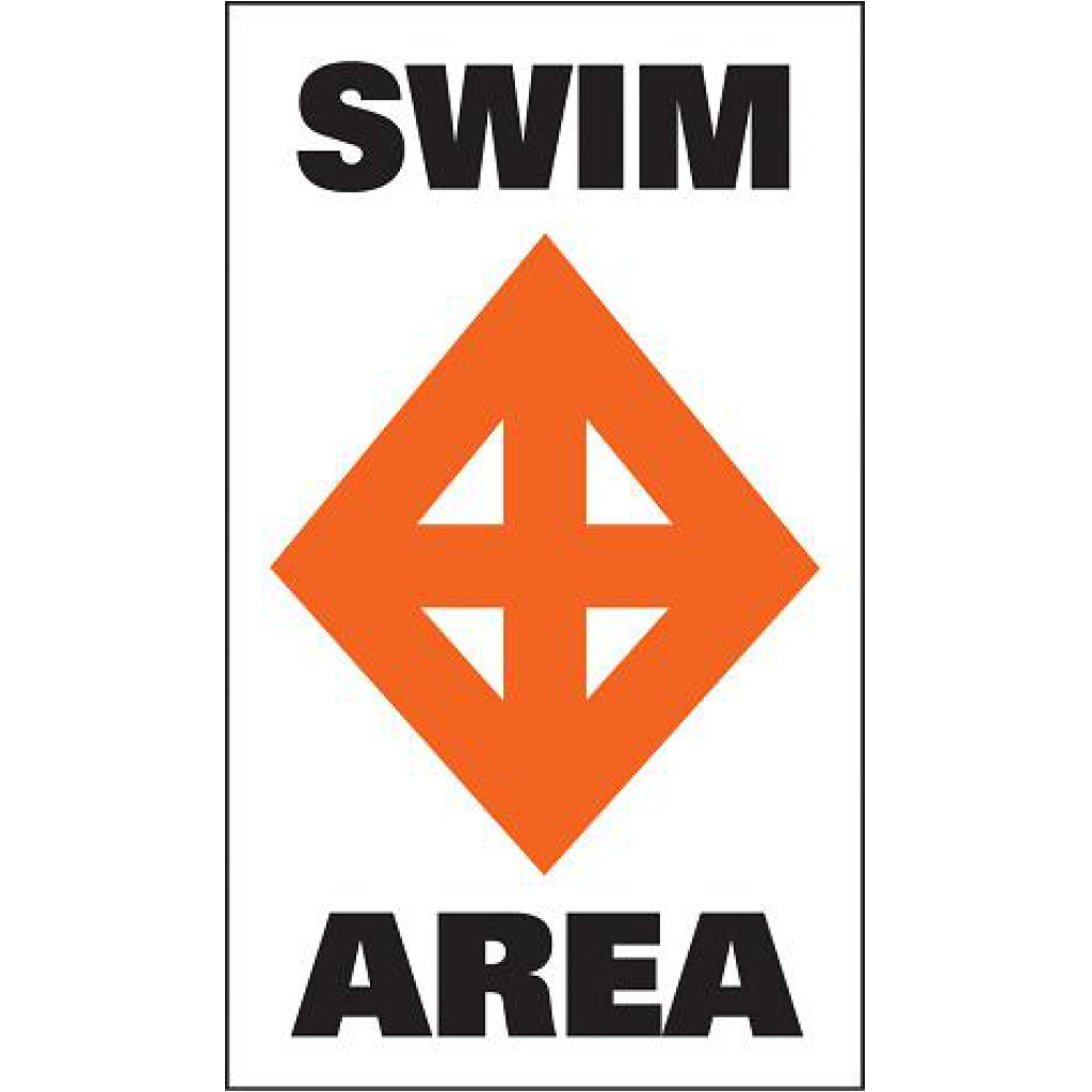 Taylor Swim Area Label - pair