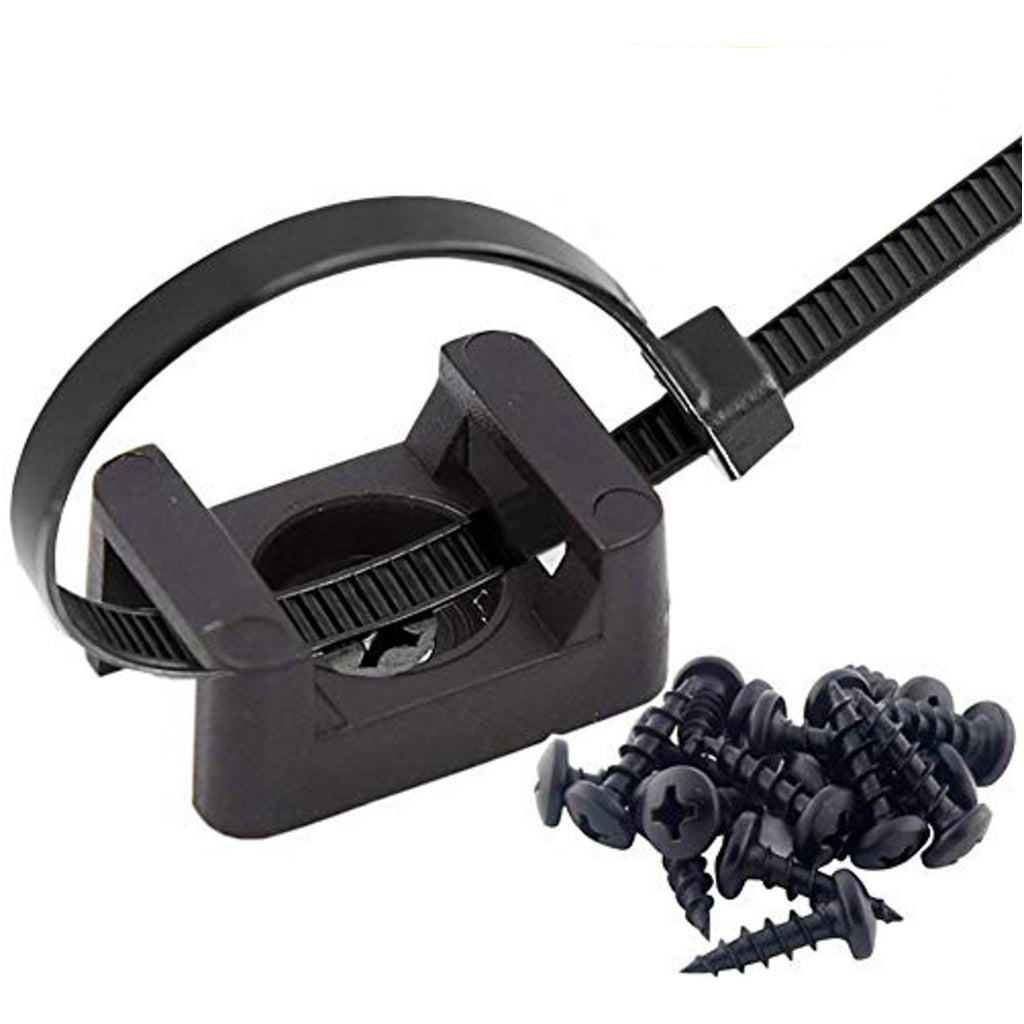 Cable Tie Saddle Mount Black 10/pack Rigging Shoppe