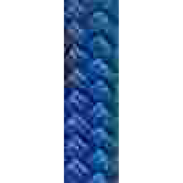 Braided Nylon Dock Line with eye-5/8" x 35' Blue