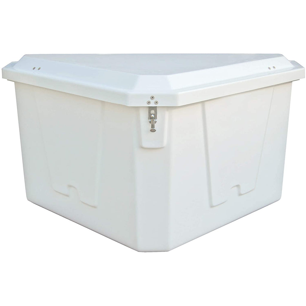 Triangle Dock Box Taylor 27.5" X 54" Fiberglass.