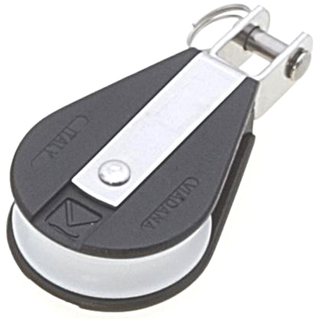 Viadana Single Block With Fork Swivel 3/8" Line.