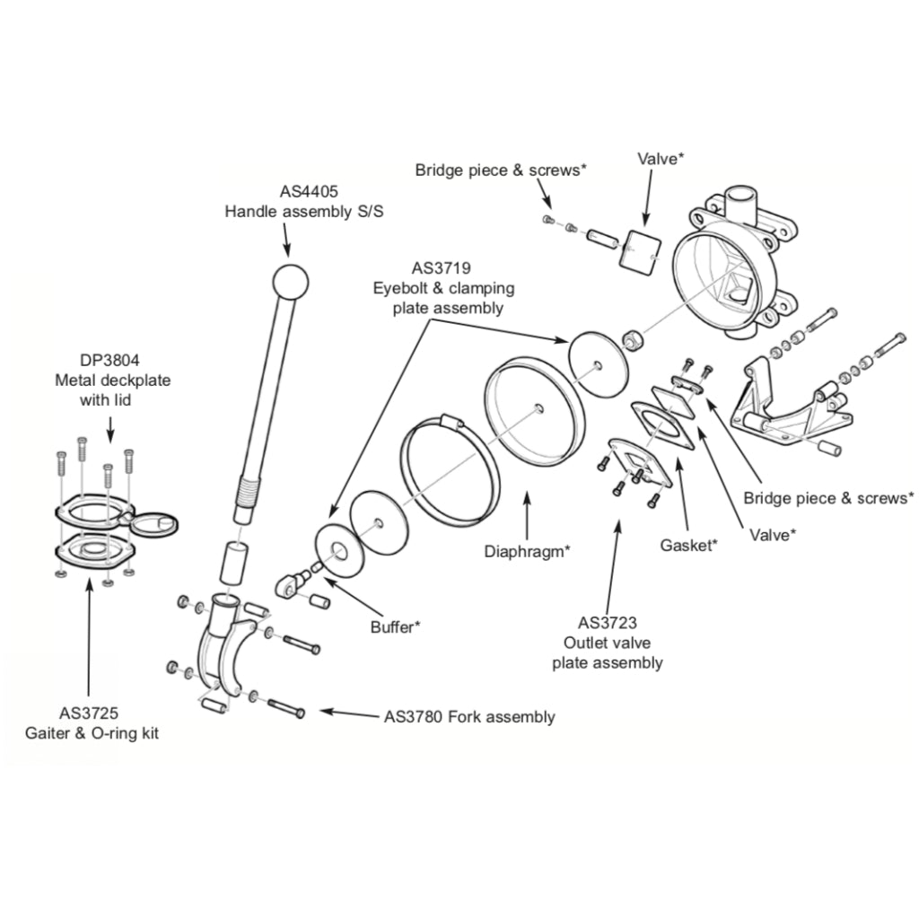 Whale Gusher 10 Neoprene Pump Service Kit