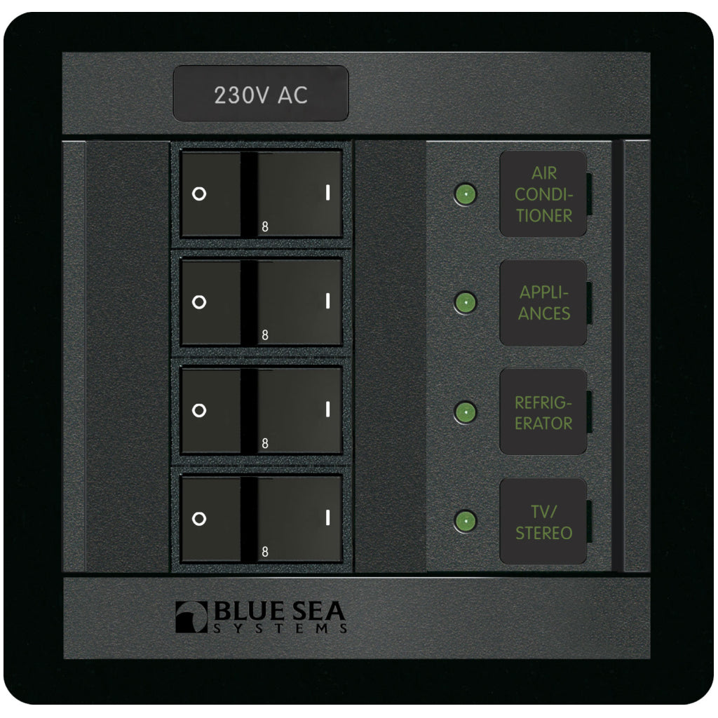 Blue Sea 230V AC 4 Pos. Panel