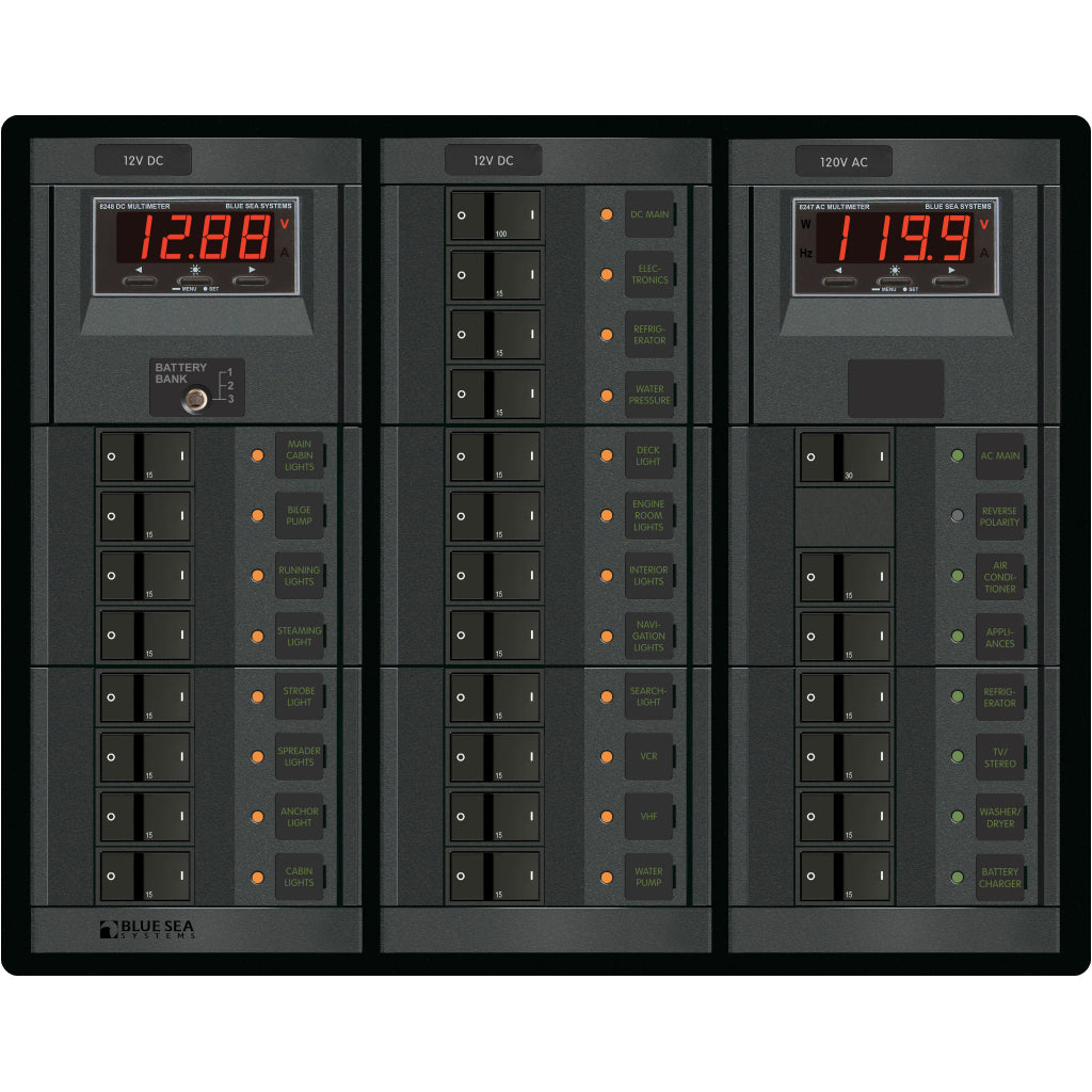 Blue Sea 12/120V AC/DC Main Panel