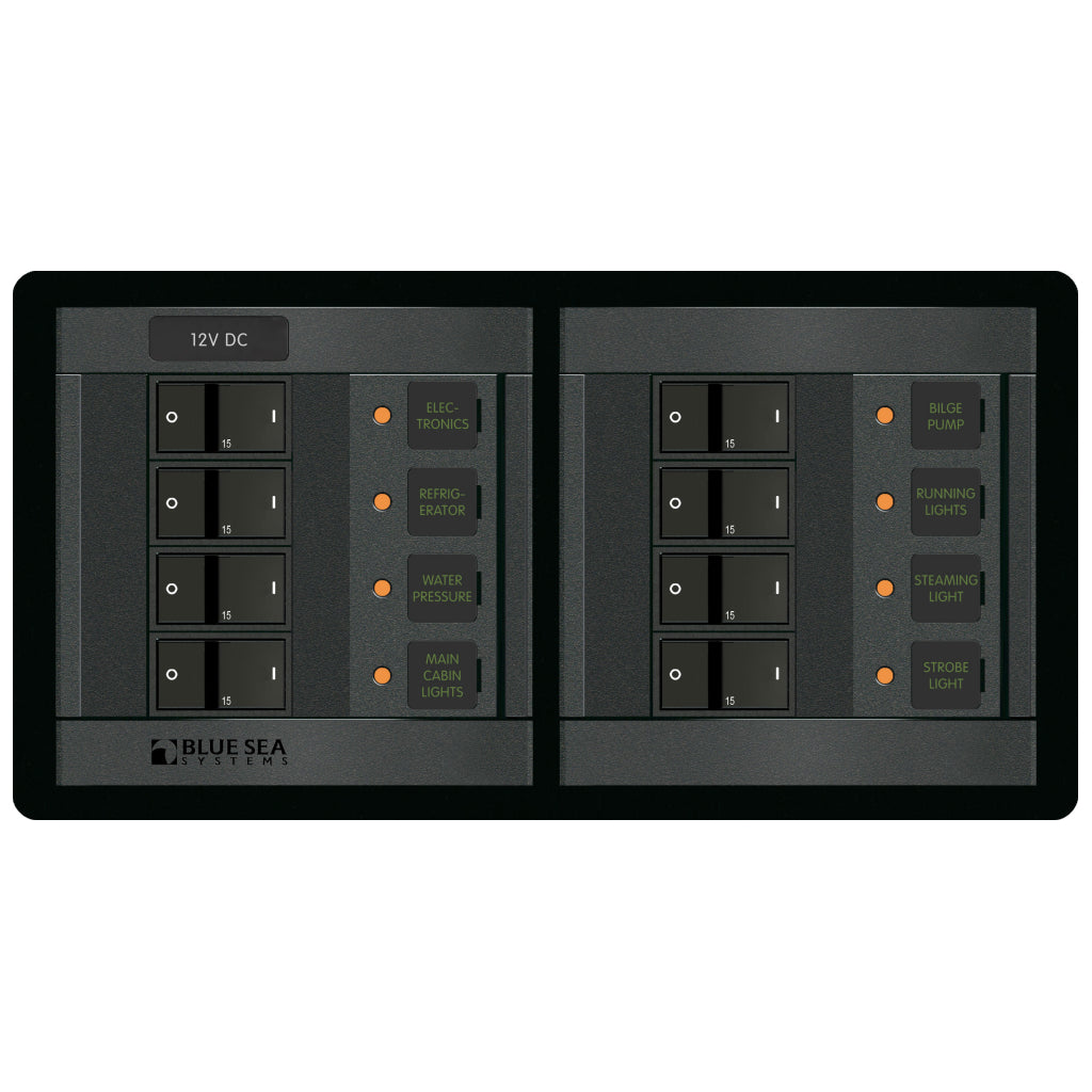 Blue Sea 12V DC 8 Pos. Panel