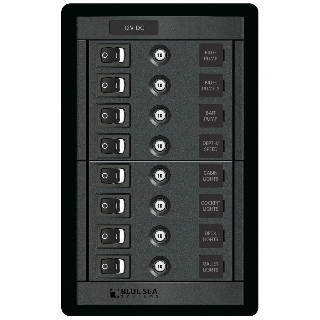 Blue Sea System 360 DC 8 Position Panel