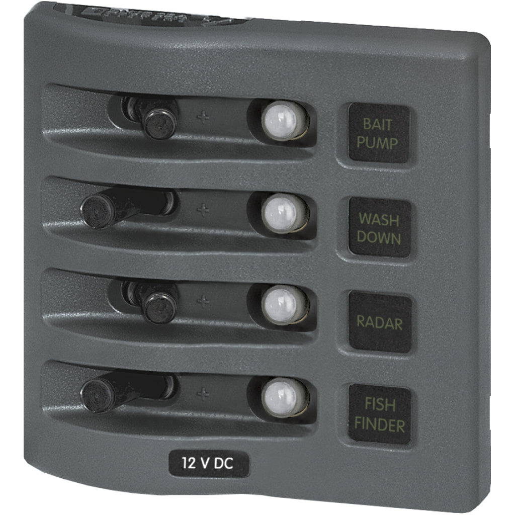 Blue Sea 12V DC Waterproof Circuit Breaker Panel