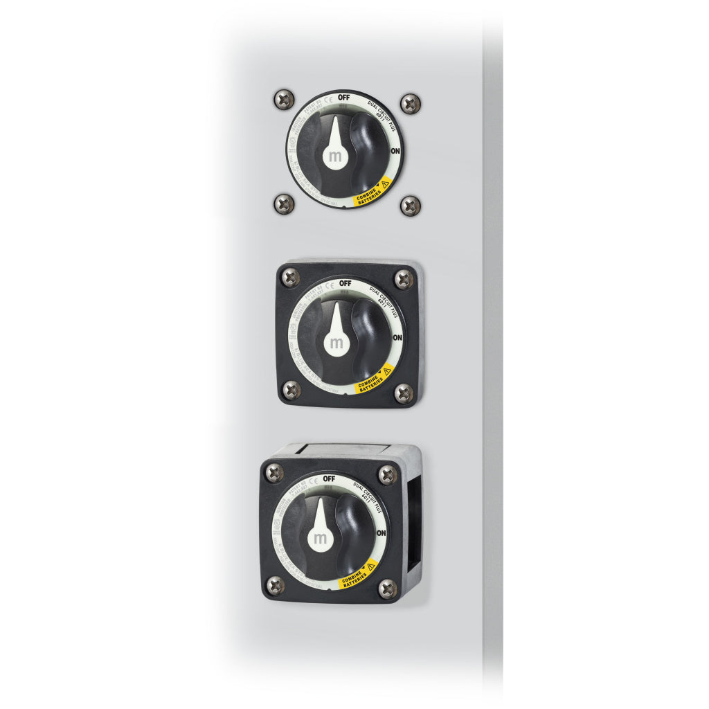 Blue Sea Mini Dual Circuit Plus Battery Switch Mounting Options