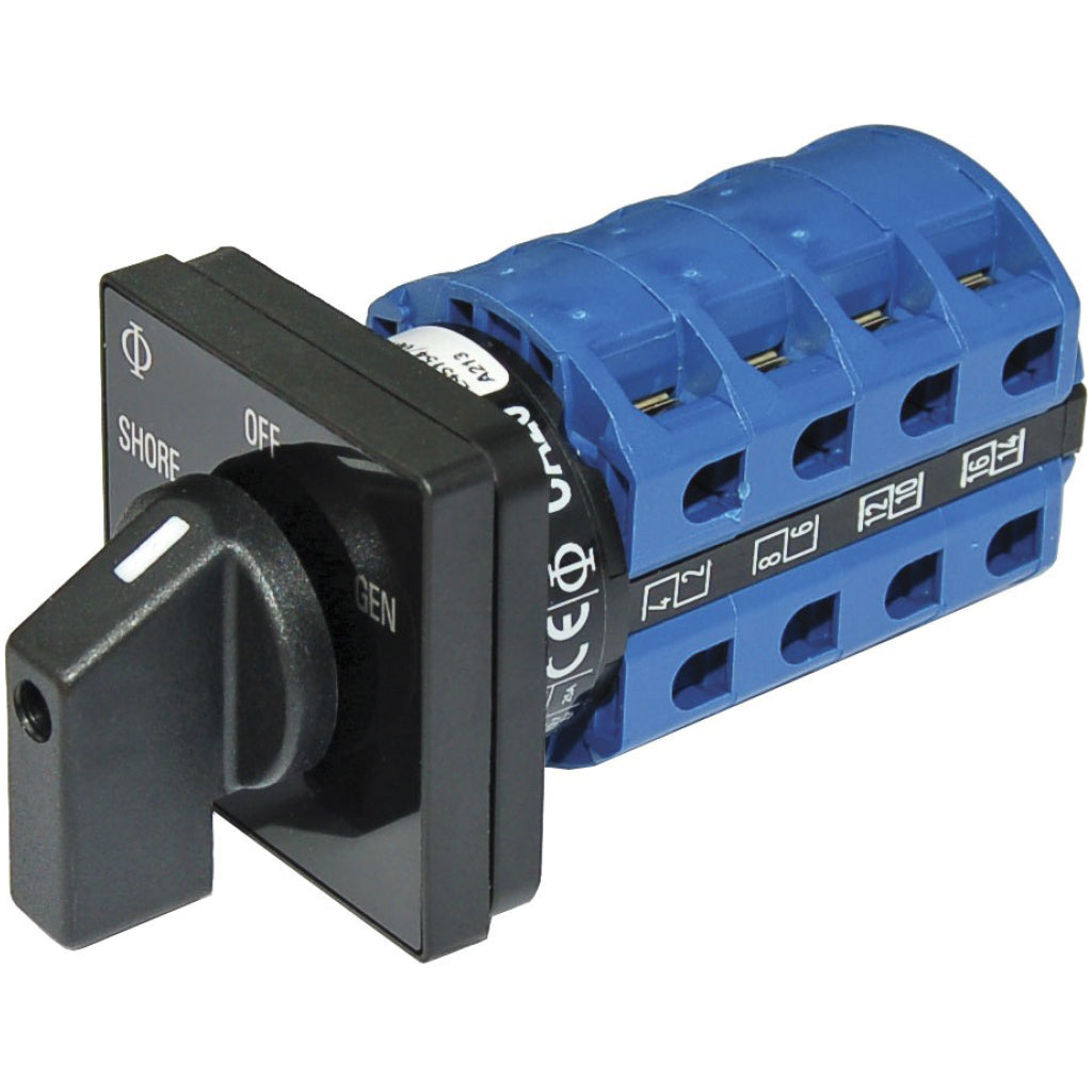 Blue Sea 6337 AC Rot. Sw. OFF + 2 Pos. 120V AC 30A