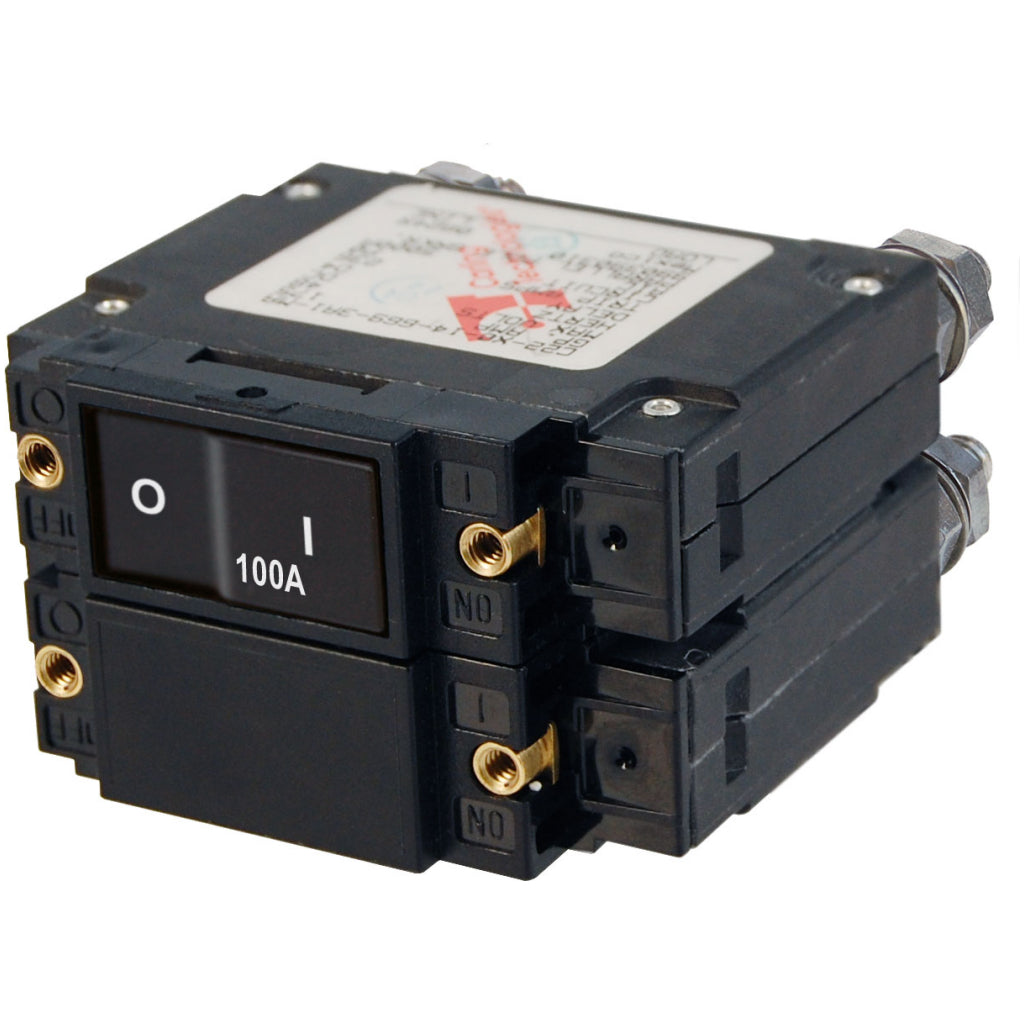 Blue Sea 100A AC Flat Rocker Circuit Breaker