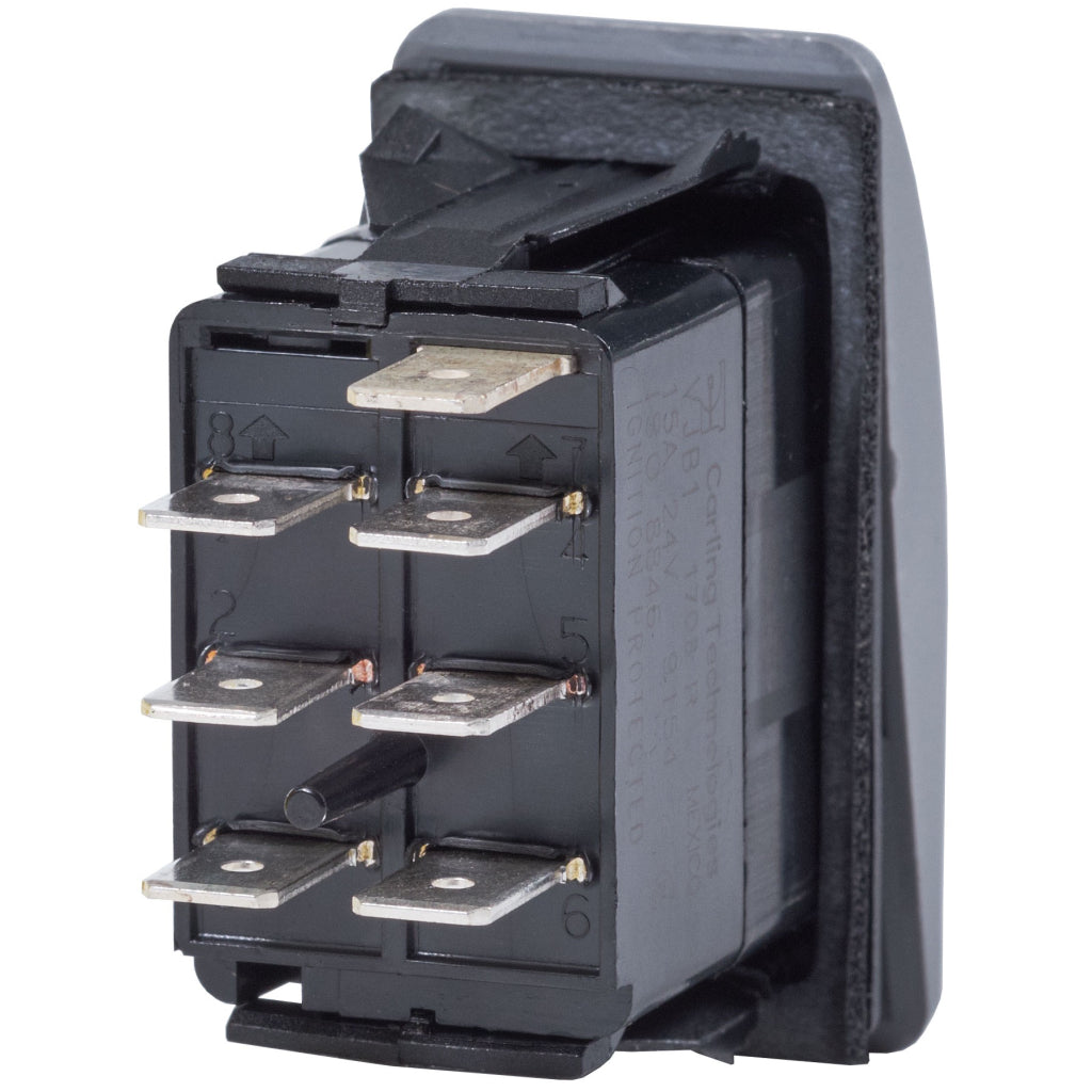 Blue Sea 8220 Contura Switch DPDT Gray - ON-OFF-ON
